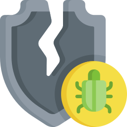 A broken shield being repaired icon