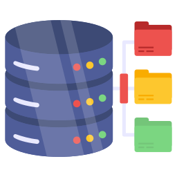 A database icon with a cleaning or tuning symbol