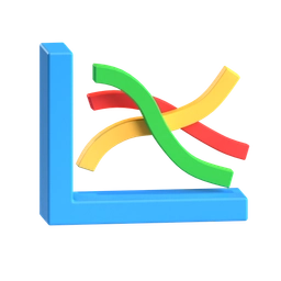 A data analytics or chart icon