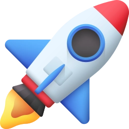 A rocket or a speedometer icon