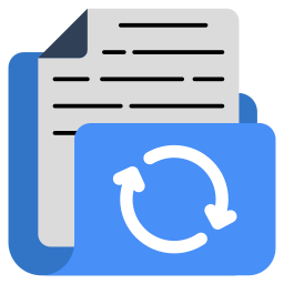 Circular arrows or a gear with an update symbol for updates