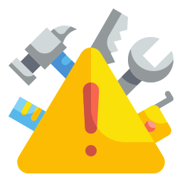 A blueprint or construction icon for a staging environment
